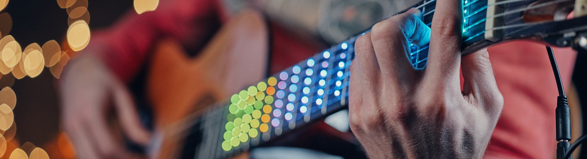 A full spectrum LED learning system for the guitar developed by Integra Sources