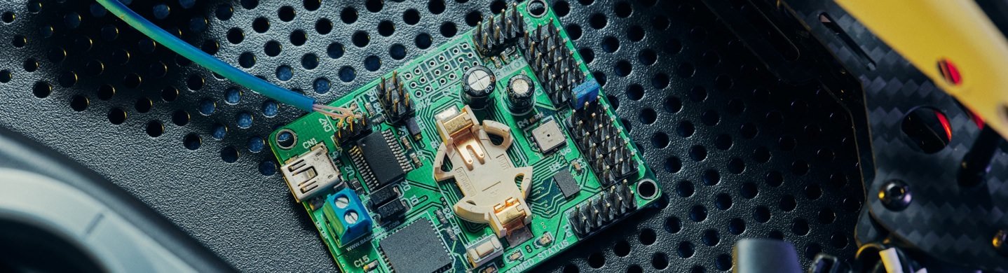 PCB based on Atmel AVR XMEGA microcontroller with autopilot system developed by Integra Sources