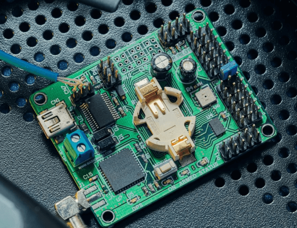 PCB based on Atmel AVR XMEGA microcontroller with autopilot system developed by Integra Sources