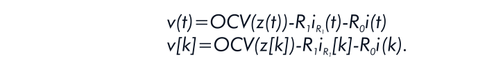 That is what the equation looks like when adding a resistor-capacitor circuit to the model.