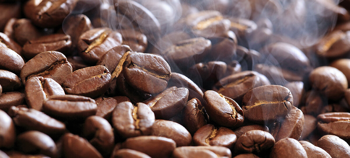 Coffee bean roasting process
