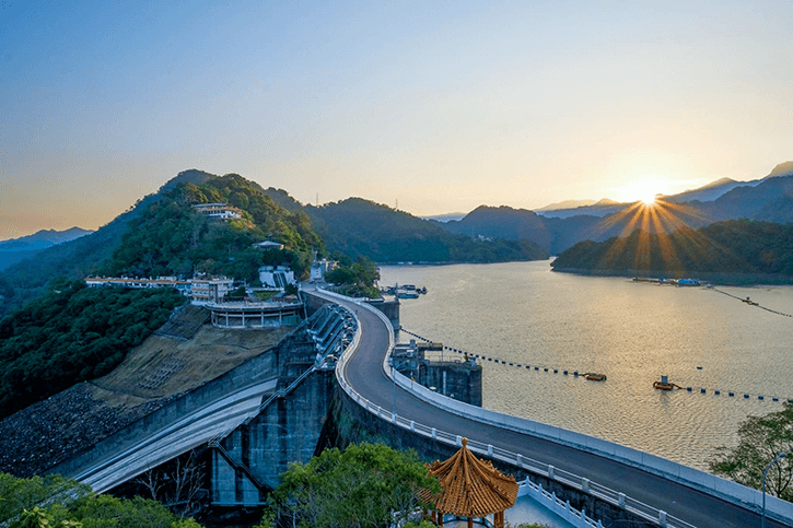 Shihmen Dam in Taiwan.