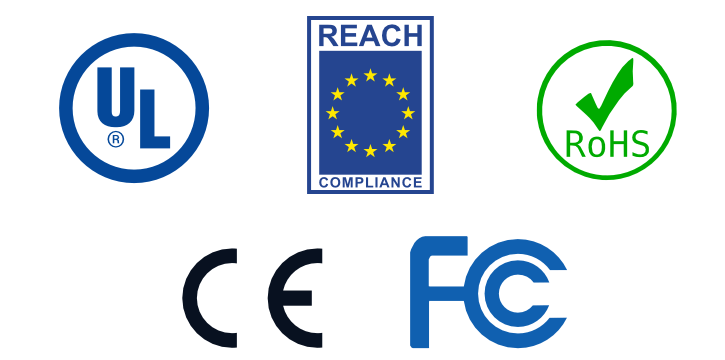 US and EU consumer electronics certification types.