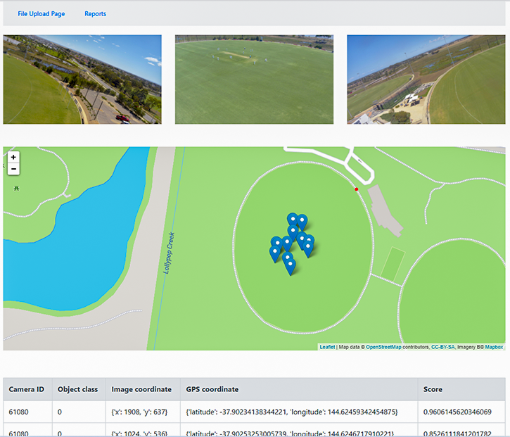 The process of transferring coordinates from a photo to a map