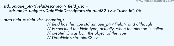 The DataField and DataFieldDescriptor classes are used to store data.