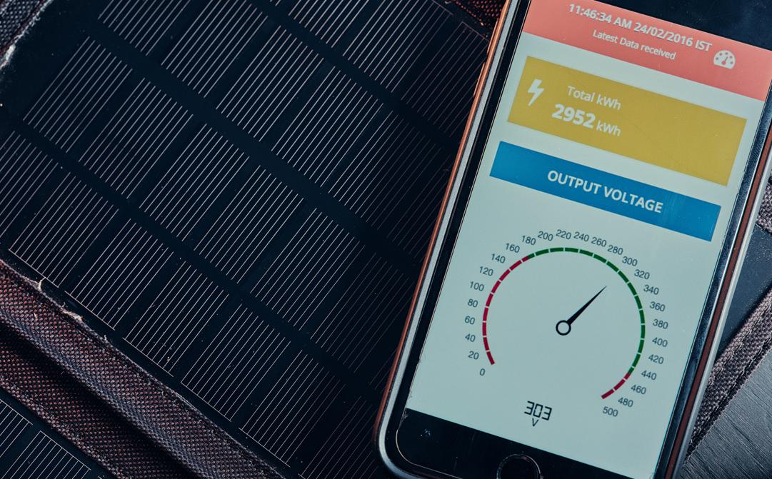 The mobile application that displays solar energy consumption system's data
