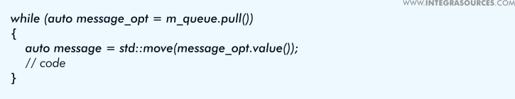 The Transport allows you to work with a queue in a multi-threaded environment feeling secure about data or API races.