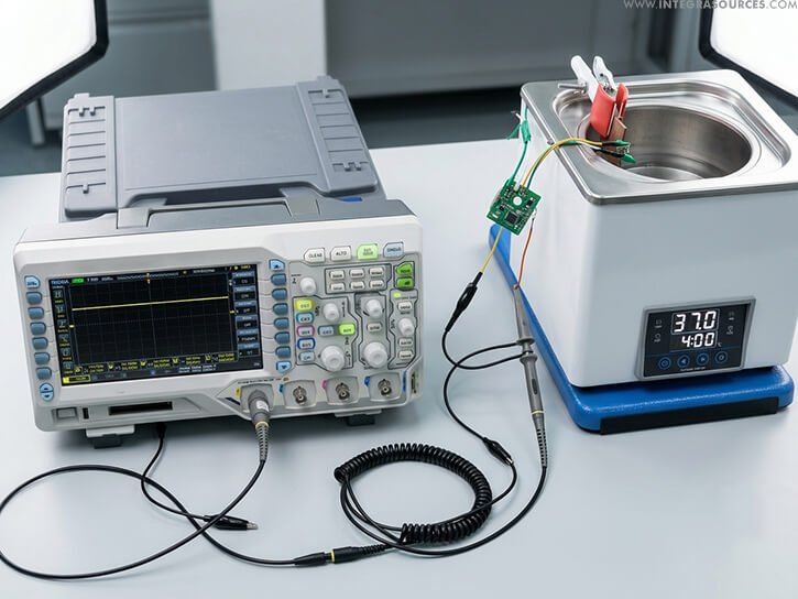 R&D equipment used in a healthcare electronics project